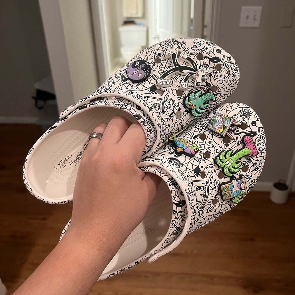 Steven Harrington x Crocs Clogs w/ Jibbitz – Limited Edition (Size 11)